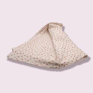 Oliver & Rain Muslin Swaddle Blanket 100% Organic Cotton Pink Baby Girl Lovey